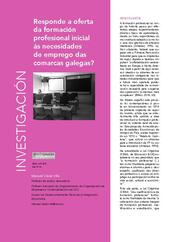 Responde a oferta da formación profesional inicial ás necesidades de emprego das comarcas galegas?