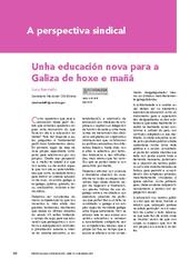Unha educación nova para a Galiza de hoxe e mañá
