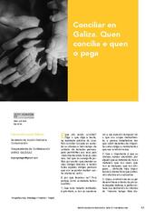 Conciliar en Galiza. Quen concilia e quen o paga