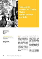 Transporte escolar en Galiza. Outra oportunidade perdida