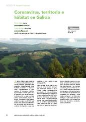Coronavirus, territorio e hábitat en Galicia