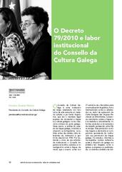 O Decreto 79/2010 e labor institucional do Consello da Cultura Galega