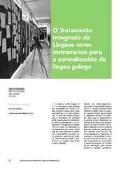 O Tratamento Integrado de Linguas como instrumento para a normalización da lingua galega