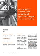 A innovación na formación profesional: que, como e quen innova en Galicia