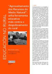 “Aproveitamento dos Recursos do Medio natural”: unha ferramenta educativa máis contra o despoboamento do rural