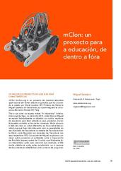 mClon: un proxecto para a educación de dentro a fóra
