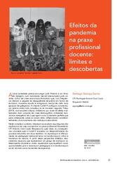 Efeitos da pandemia na praxe profissional docente: limites e descobertas