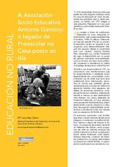 A Asociación Socio-Educativa Antonio Gandoy: o legado de Preescolar na Casa posto ao día