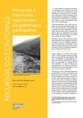 Educación e Patrimonio, experiencias de gobernanza participativa