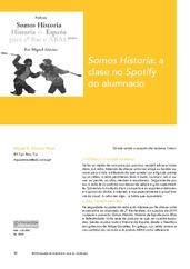 Somos Historia: a clase no Spotify do alumnado