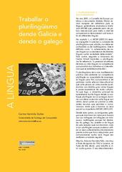 Traballar o plurilingüismo dende Galicia e dende o galego