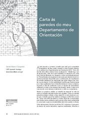 Carta ás paredes do meu Departamento de Orientación