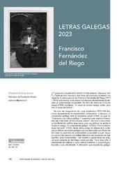 Francisco Fernández del Riego: mestre e espello