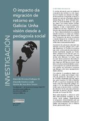 O impacto da migración de retorno en Galicia: Unha visión desde a pedagoxía social