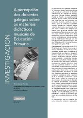 A percepción dos docentes galegos sobre os materiais didácticos musicais de Educación Primaria