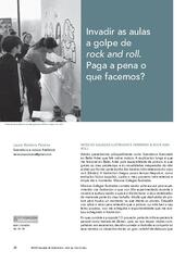 Invadir as aulas a golpe de rock and roll. Paga a pena o que facemos?