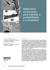 Matevisión: un proxecto para traballar probabilidade e estatística