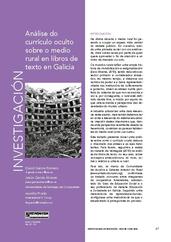 Análise do corrículo oculto sobre o medio rural en libros de texto en Galicia