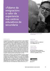 “Fálame da emigración”: o valor da experiencia nos centros educativos de secundaria