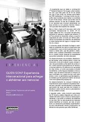 QUEN SON? Experiencia interxeracional para achegar o alzhéimer aos nenos/as